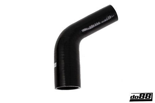 Durite silicone Noir de 60 degrés 1 - 1,5'' (25-38mm) | 60 degr
