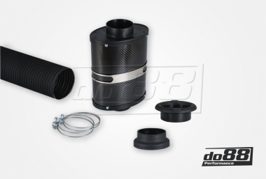 BMC OTA Oval Trumpet Airbox,  Carbone, Raccord 85mm, Longueur 265mm