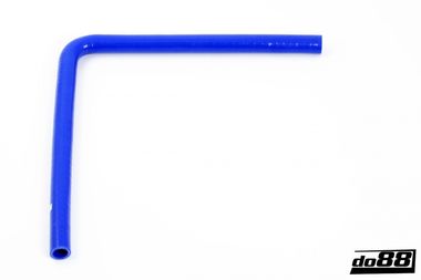 Durite silicone Bleu de 90 degrés jambe longue 0,5'' (13mm)