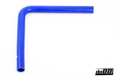 Durite silicone Bleu de 90 degrés jambe longue  1'' (25mm)