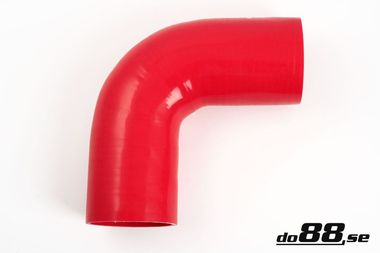 Durite silicone Rouge de 90 degrés 3,125'' (80mm)