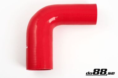 Durite silicone Rouge de 90 degrés 2 - 2,375'' (51 - 60mm)