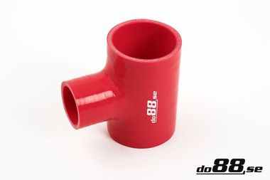 Durite silicone Rouge T 2,5'' + 2'' (63+51mm)