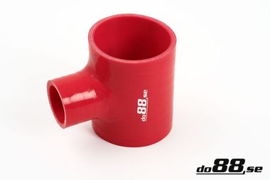 Durite silicone Rouge T 3'' + 2'' (76+51mm)