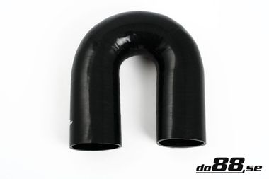 Durite silicone Noir de 180 degrés 4,25'' (108mm)