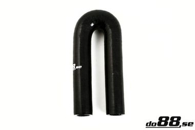 Durite silicone Noir de 180 degrés 0,43'' (11mm)