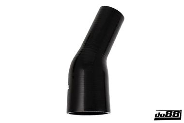 Durite silicone Noir de 25 degrés 2,5 - 3,5'' (63-89mm)