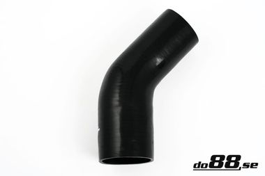 Durite silicone Noir de 45 degrés 2,5 - 3'' (63 - 76mm)