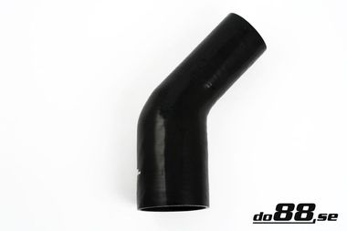 Durite silicone Noir de 45 degrés 3 - 4'' (76 - 102mm)