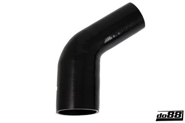 Durite silicone Noir de 60 degrés 3 - 4'' (76 - 102mm)