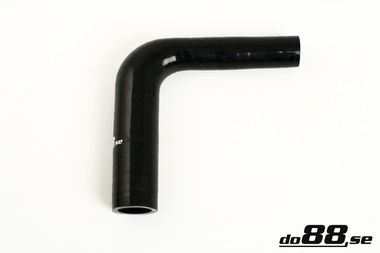 Durite silicone Noir de 90 degrés 0,5 - 0,75'' (13-19mm)