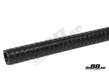 Durite silicone Noir Flexible 1,0'' (25mm), 4 mètres