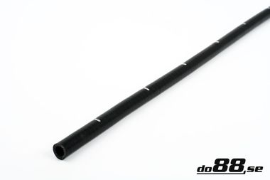 Durite silicone par décimètre Noir 0,43'' (11mm)