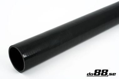 Durite silicone par décimètre Noir 2,56'' (65mm)