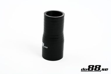 Durite silicone réduction Noir 1 - 1,125'' (25-28mm)
