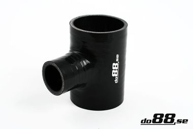 Durite silicone Noir T 2,375'' + 1''  (60mm+25mm)
