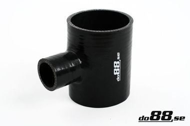 Durite silicone Noir T 3'' + 2'' (76+51mm)