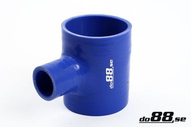 Durite silicone Bleu T 3'' + 1,5'' (76+38mm)