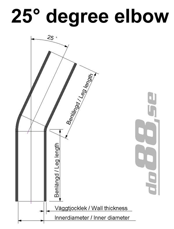 Durite silicone Noir de 25 degrés 3,125'' (80mm)