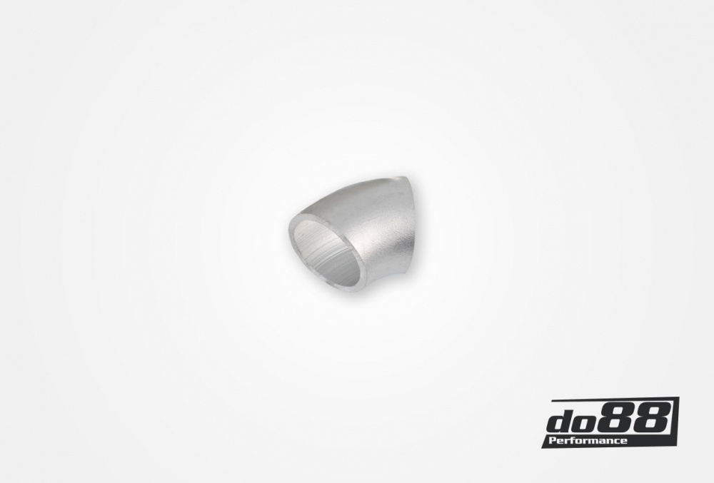 Tube aluminium 45° 40x3 mm, rayon court