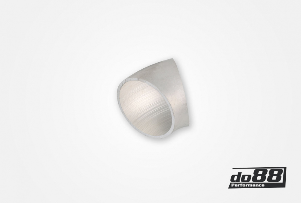 Tube en aluminium 45° 60x3 mm, rayon court Tube en aluminium 45° 60x3 mm, rayon court