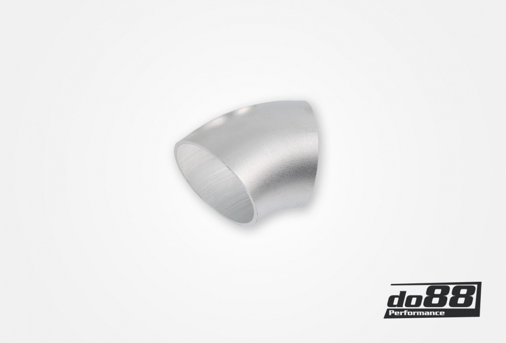 Tube aluminium 45° 76x3 mm, rayon long