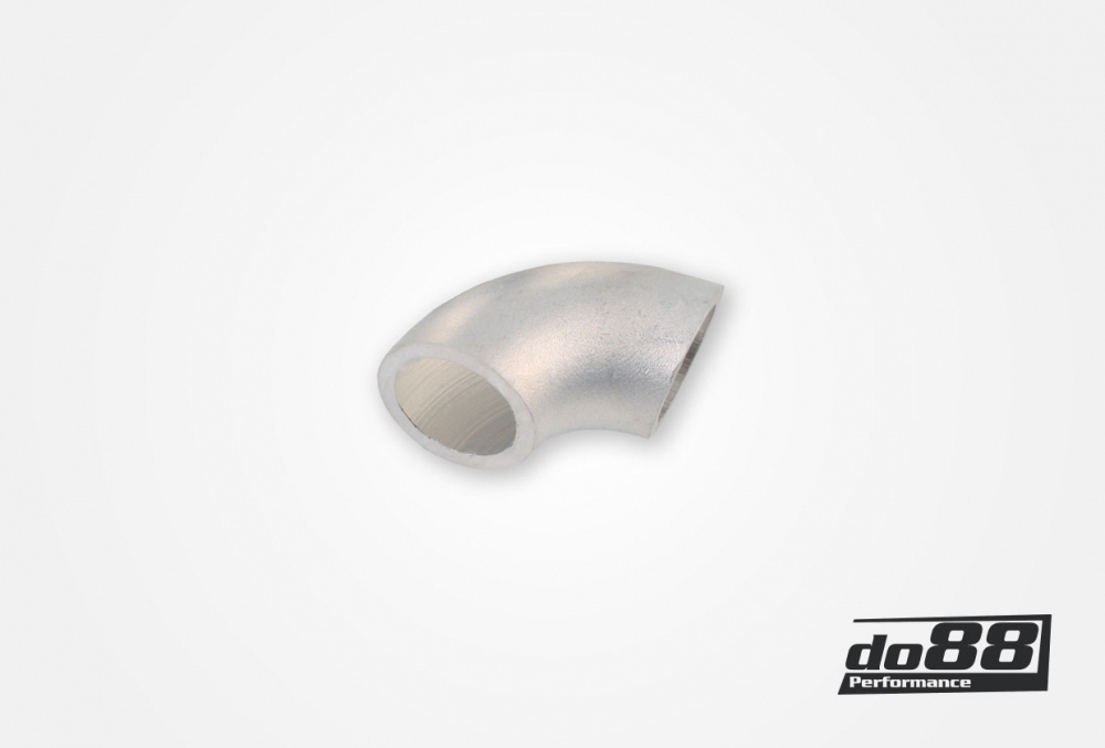 Tube aluminium 90° 40x3 mm, rayon court