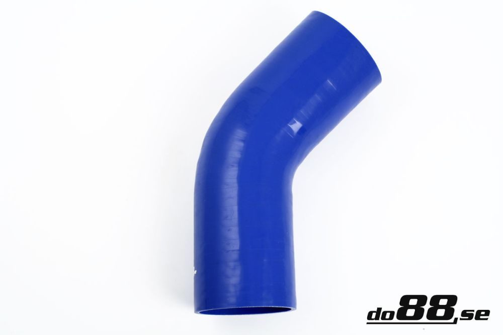 Durite silicone Bleu de 45 degrés 4\'\' (102mm) dans le groupe Durites silicone / Durites / Durite silicone Bleu / Coudes / 45 degrés chez do88 AB (B45G102)