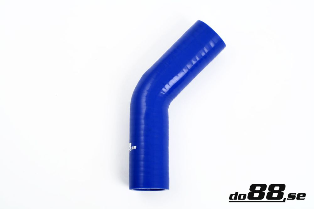 Durite silicone Bleu de 45 degrés 1,375\'\' (35mm) dans le groupe Durites silicone / Durites / Durite silicone Bleu / Coudes / 45 degrés chez do88 AB (B45G35)