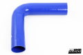 Durite silicone Bleu de 90 degrés jambe longue 2,375'' (60mm)