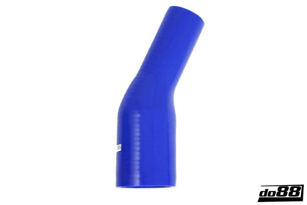 Durite silicone Bleu de 25 degrés 1,75 - 2,5\'\' (45-63mm) dans le groupe Durites silicone / Durites / Durite silicone Bleu / Coudes réduction / 25 degrés chez do88 AB (BR25G45-63)