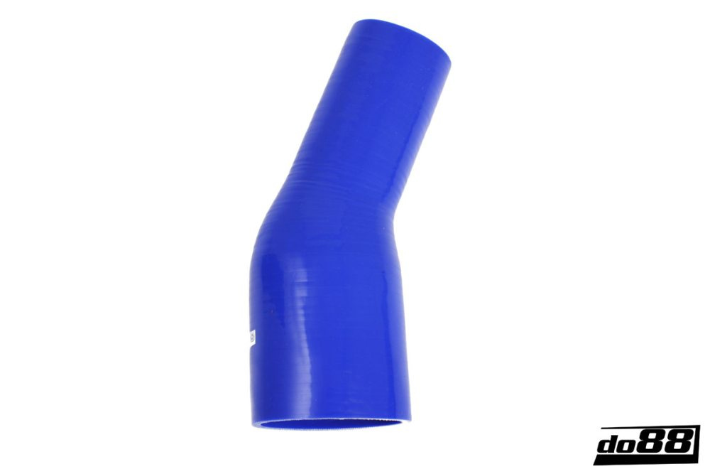 Durite silicone Bleu de 25 degrés 2,375 - 3,125\'\' (60 - 80mm) dans le groupe Durites silicone / Durites / Durite silicone Bleu / Coudes réduction / 25 degrés chez do88 AB (BR25G60-80)