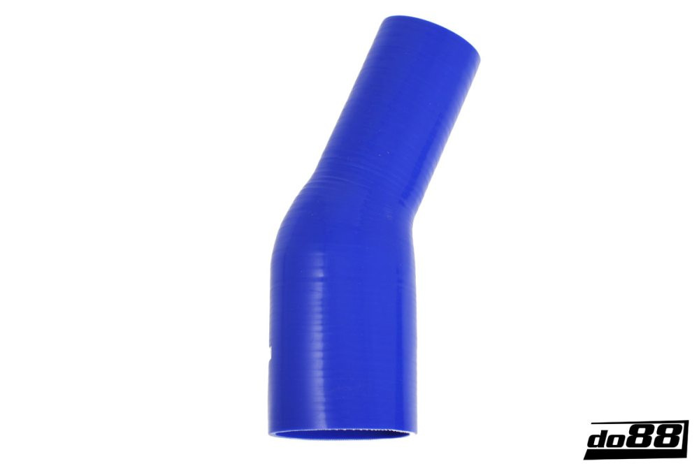 Durite silicone Bleu de 25 degrés 3 - 4\'\' (76 - 102mm) dans le groupe Durites silicone / Durites / Durite silicone Bleu / Coudes réduction / 25 degrés chez do88 AB (BR25G76-102)