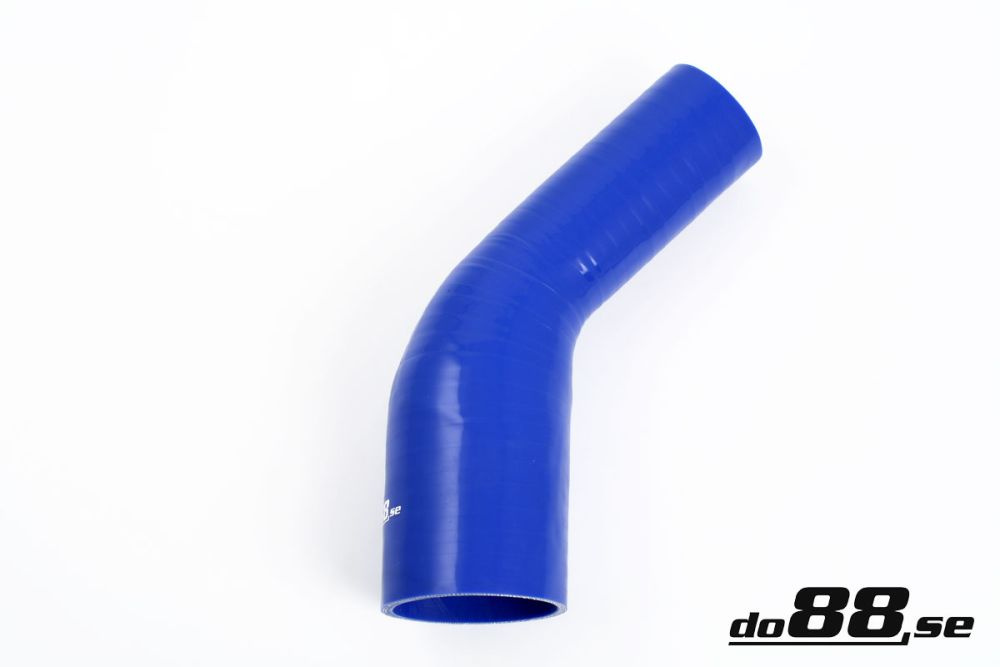 Durite silicone Bleu de 45 degrés 2 - 3\'\' (51 - 76mm) dans le groupe Durites silicone / Durites / Durite silicone Bleu / Coudes réduction / 45 degrés chez do88 AB (BR45G51-76)