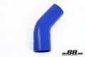 Durite silicone Bleu de 45 degrés 3 - 3,5'' (76 - 89mm) Durite silicone Bleu de 45 degrés 3 - 3,5'' (76 - 89mm)