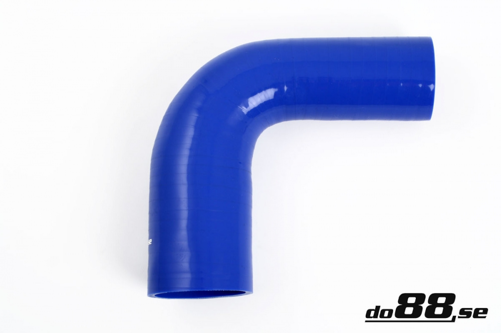 Durite silicone Bleu de 90 degrés 1,75 - 2,5\'\' (45-63mm) dans le groupe Durites silicone / Durites / Durite silicone Bleu / Coudes réduction / 90 degrés chez do88 AB (BR90G45-63)