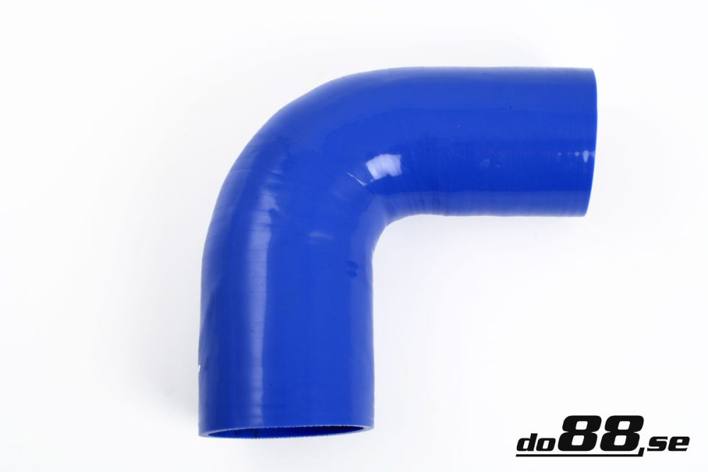 Durite silicone Bleu de 90 degrés 2,5 - 3,5\'\' (63-89mm) dans le groupe Durites silicone / Durites / Durite silicone Bleu / Coudes réduction / 90 degrés chez do88 AB (BR90G63-89)