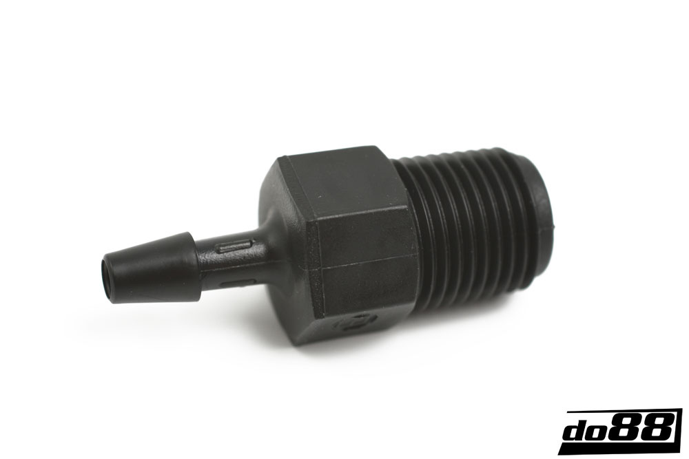 Couplage droit 3mm 1/8\'\'-27 NPT dans le groupe Des accéssoires de durite / Des raccords durites / Couplage, filetage NPT chez do88 AB (NC-3-NPT2)