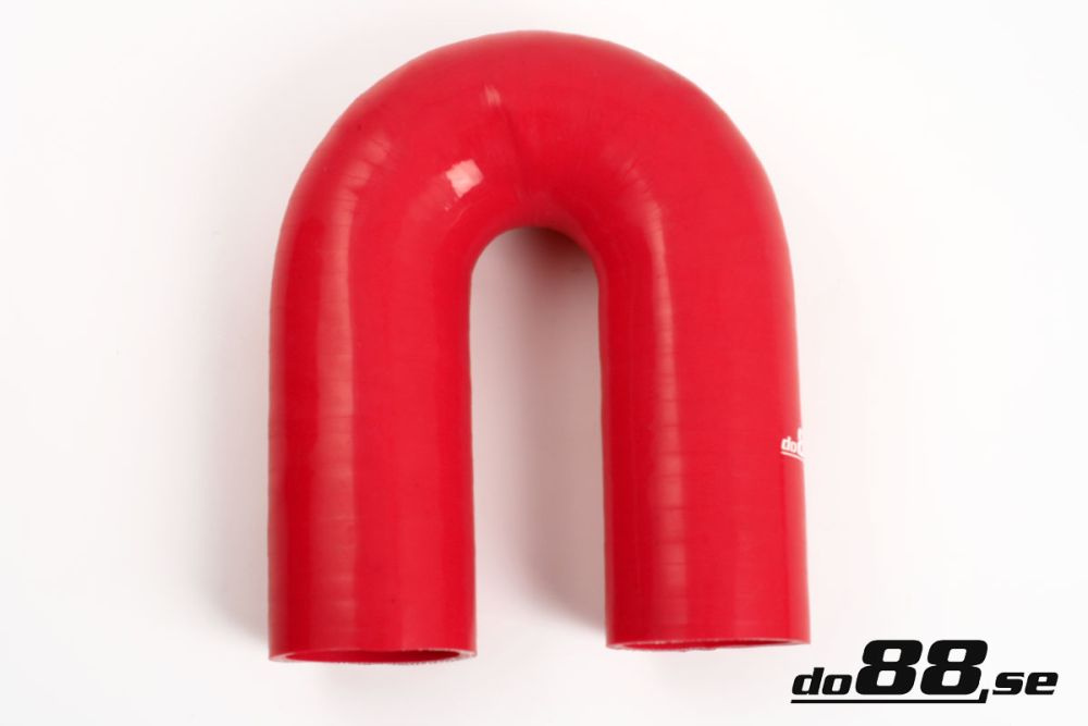 Durite silicone Rouge de 180 degrés 1\'\' (25mm) dans le groupe Durites silicone / Durites / Durite silicone Rouge / Coudes / 180 degrés chez do88 AB (RB180G25)