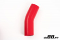 Durite silicone Rouge de 25 degrés 2,75\'\' (70mm)