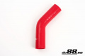 Durite silicone Rouge de 45 degrés 1,375'' (35mm) Durite silicone Rouge de 45 degrés 1,375'' (35mm)