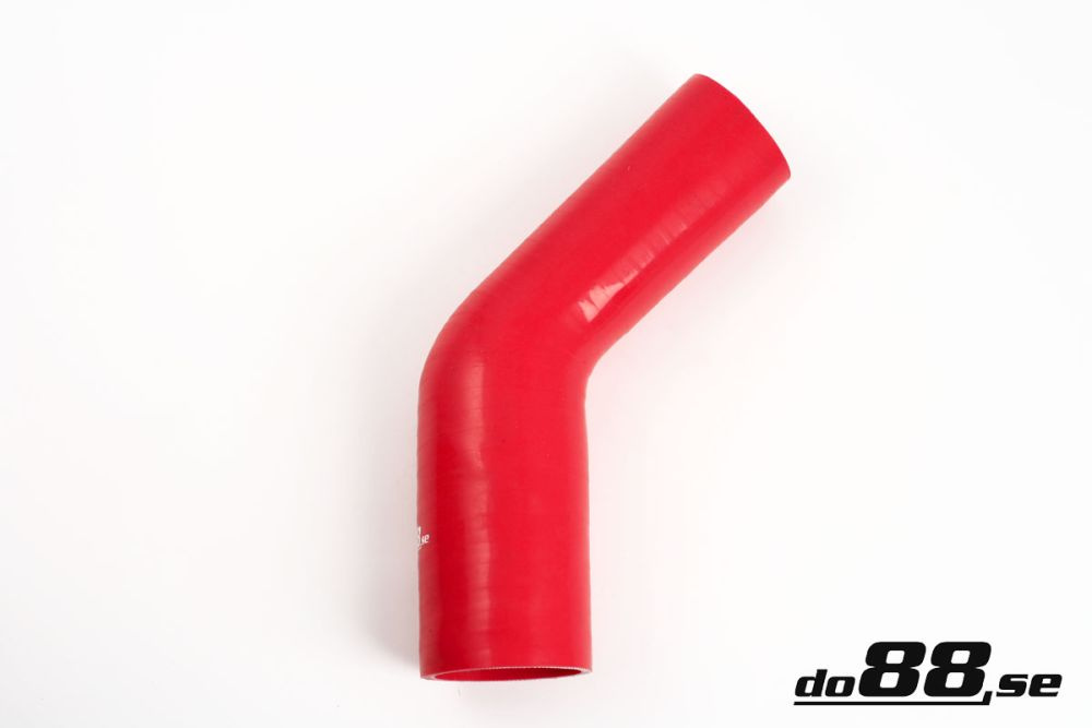 Durite silicone Rouge de 45 degrés 2 - 2,25\'\' (51 - 57mm) dans le groupe Durites silicone / Durites / Durite silicone Rouge / Coudes réduction / 45 degrés chez do88 AB (RBR45G51-57)