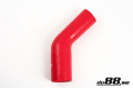 Durite silicone Rouge de 45 degrés 2 - 2,375'' (51 - 60mm) Durite silicone Rouge de 45 degrés 2 - 2,375'' (51 - 60mm)