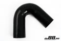 Durite silicone Noir de 135 degrés 3,125\'\' (80mm)