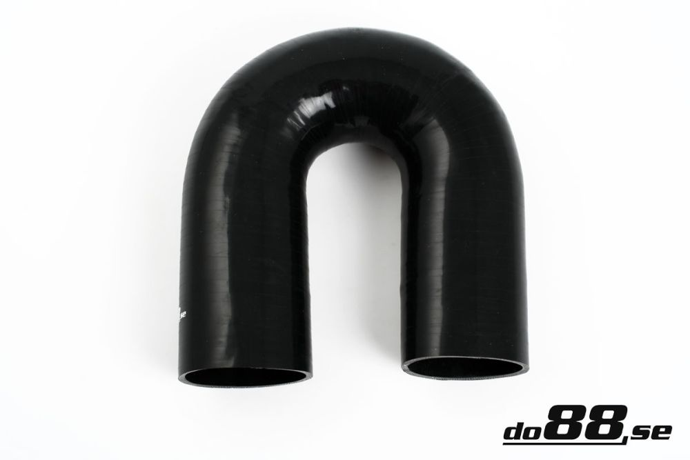 Durite silicone Noir de 180 degrés 3,125\'\' (80mm) dans le groupe Durites silicone / Durites / Durite silicone Noir / Coudes / 180 degrés chez do88 AB (SB180G80)