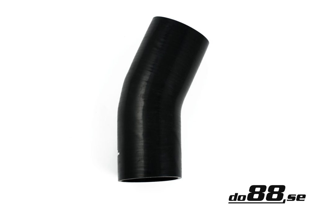 Durite silicone Noir de 25 degrés 4,25\'\' (108mm) dans le groupe Durites silicone / Durites / Durite silicone Noir / Coudes / 25 degrés chez do88 AB (SB25G108)