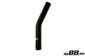 Durite silicone Noir de 25 degrés 0,875\'\' (22mm)