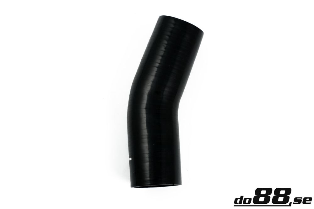 Durite silicone Noir de 25 degrés 2,375\'\' (60mm) dans le groupe Durites silicone / Durites / Durite silicone Noir / Coudes / 25 degrés chez do88 AB (SB25G60)