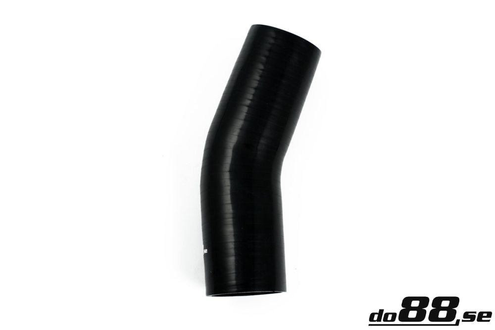 Durite silicone Noir de 25 degrés 2,56\'\' (65mm) dans le groupe Durites silicone / Durites / Durite silicone Noir / Coudes / 25 degrés chez do88 AB (SB25G65)