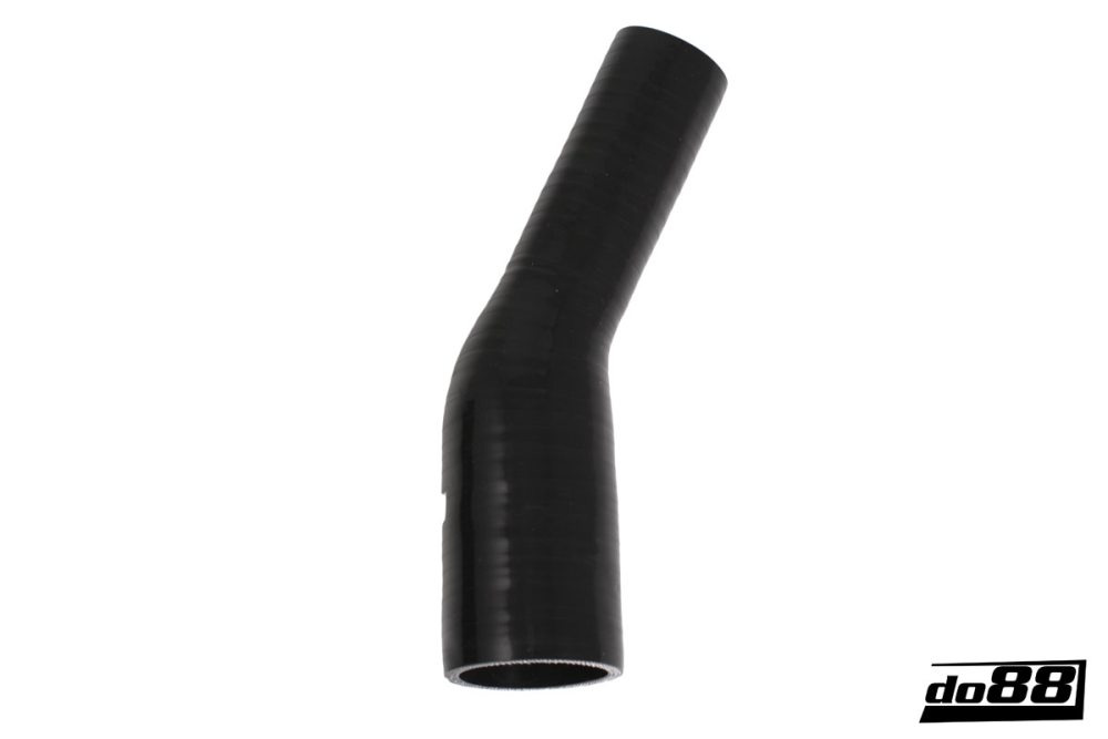 Durite silicone Noir de 25 degrés 0,5 - 0,625\'\' (13-16mm) dans le groupe Durites silicone / Durites / Durite silicone Noir / Coudes réduction / 25 degrés chez do88 AB (SBR25G13-16)